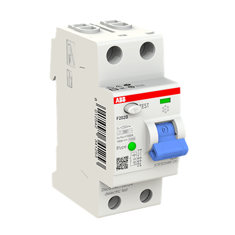 เบรคเกอร์กันไฟดูด 63 แอมป์ 2 โพล ABB RCCB F202 B-63/0.03 (Type B)_0